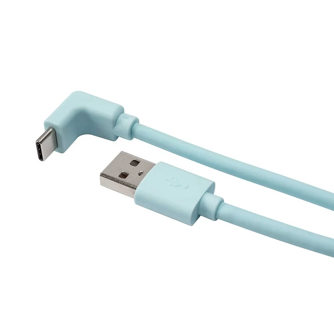 Up Angled USB C Male To USB 2.0 AM Charging Cable