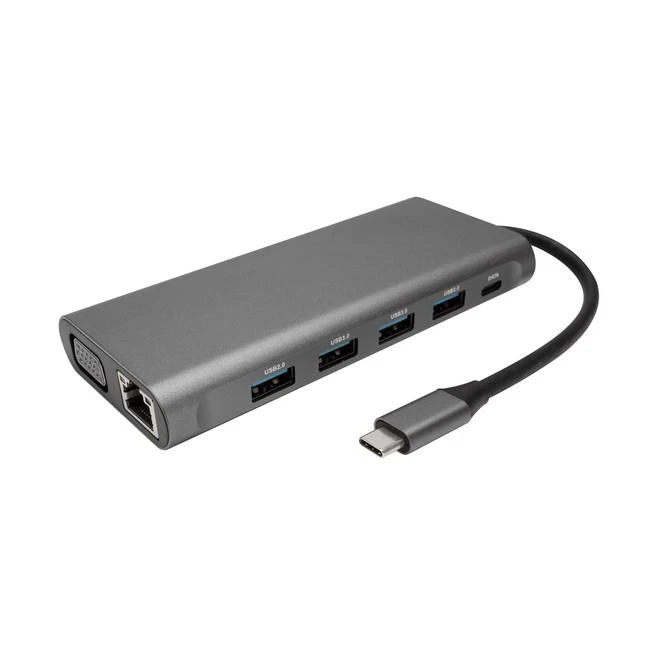 14 In 1 Type C Hub Multiport Adapter Dongle With 3 Monitors