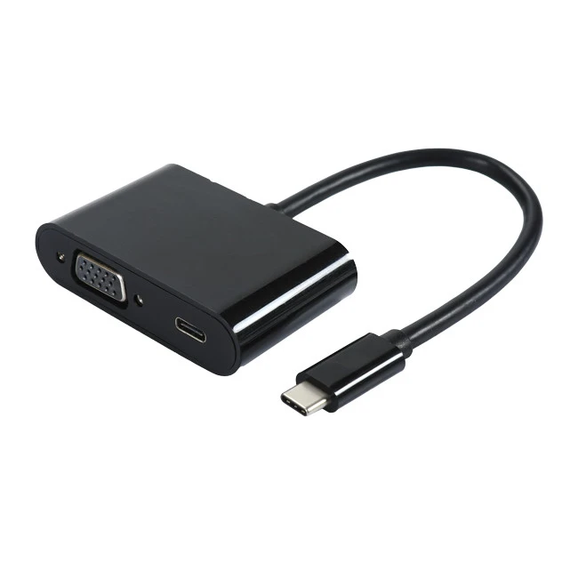 USB 3.1 Type C To VGA With Type C Charging Adapter