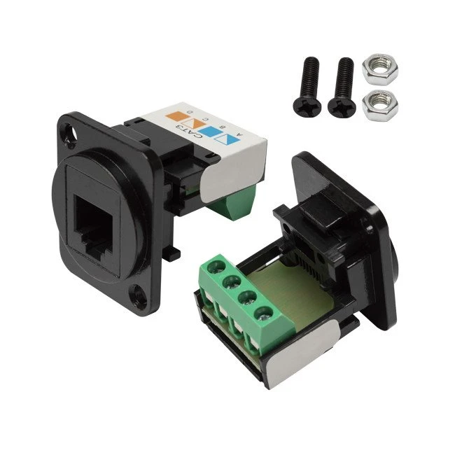 RJ11 Panel Mount Terminal Adapter Keystone Jack