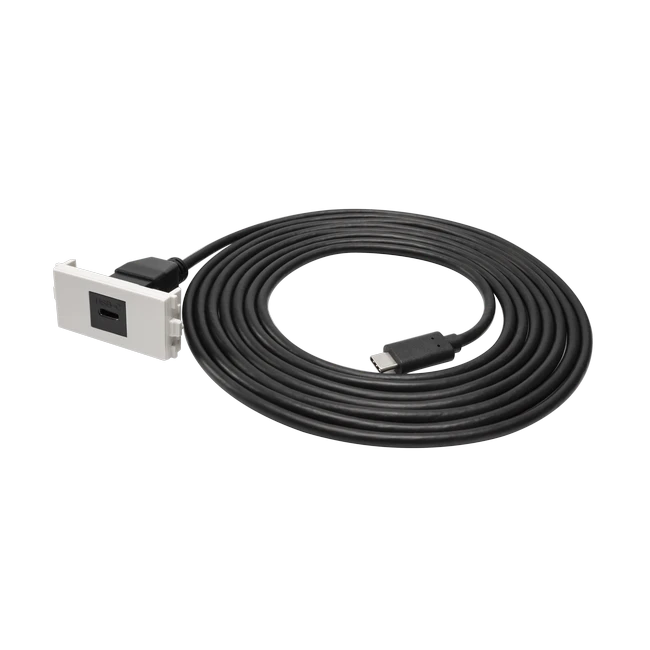 Ready Made Faceplate Module Type C USB 3.1 Panel Mount Stub Cable