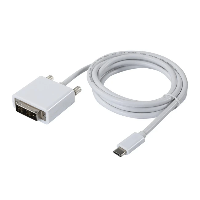 USB 3.1 Type C To DVI 19 Male Adapter Cable