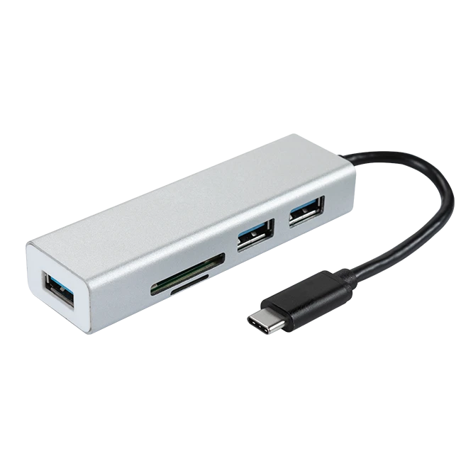 5-in-1 USB C 3 Ports Hub with Card Reader