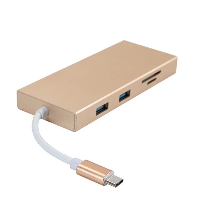 7-in-1 USB C 3 Ports Hub with Card Reader and HDMI Port