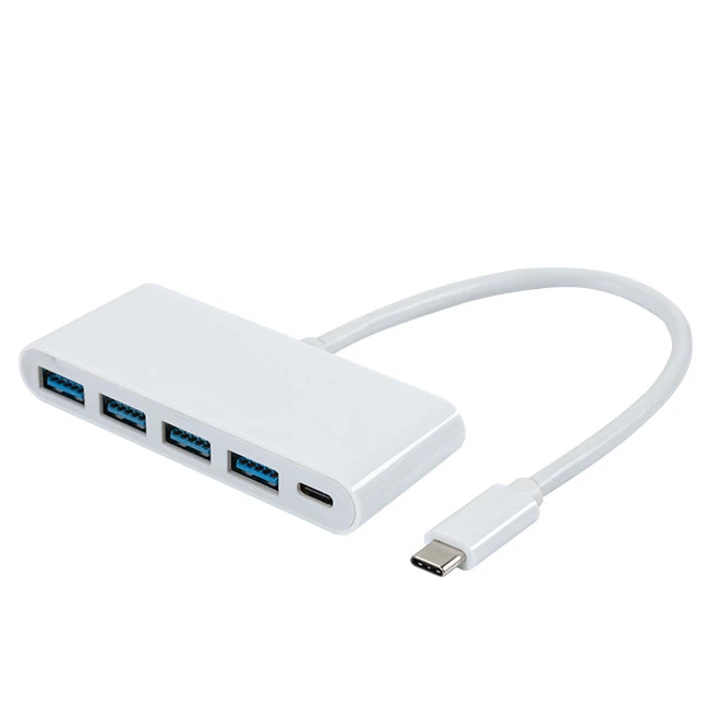 USB C To 4 USB 3.0 Ports Hub with PD Port