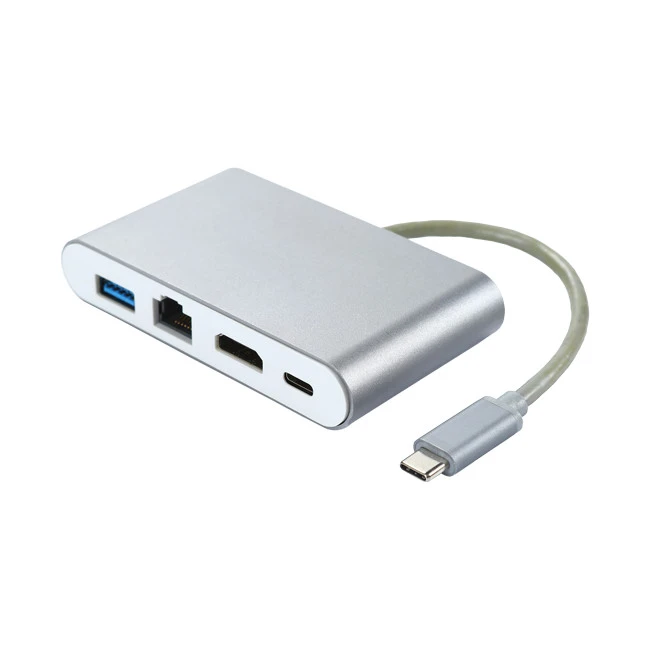 4 in 1 USB C adapter with HDMI Ethernet
