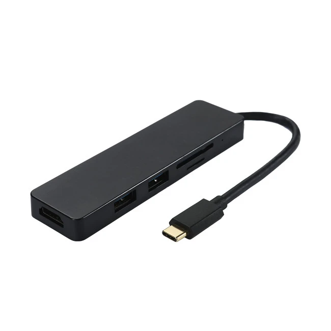 USB C HUB Multiport Adapter 6 in 1 Portable USB C Adapter